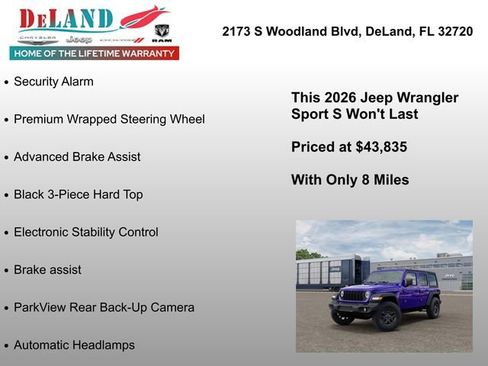 New 2026 Jeep Wrangler Sport S image 19