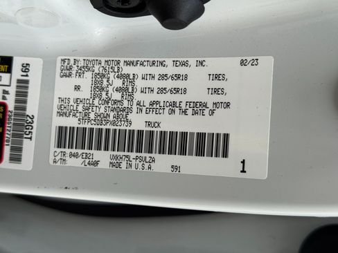 Used 2023 Toyota Tundra TRD Pro w/ TRD Pro Tow Package AWD/4WD image 50