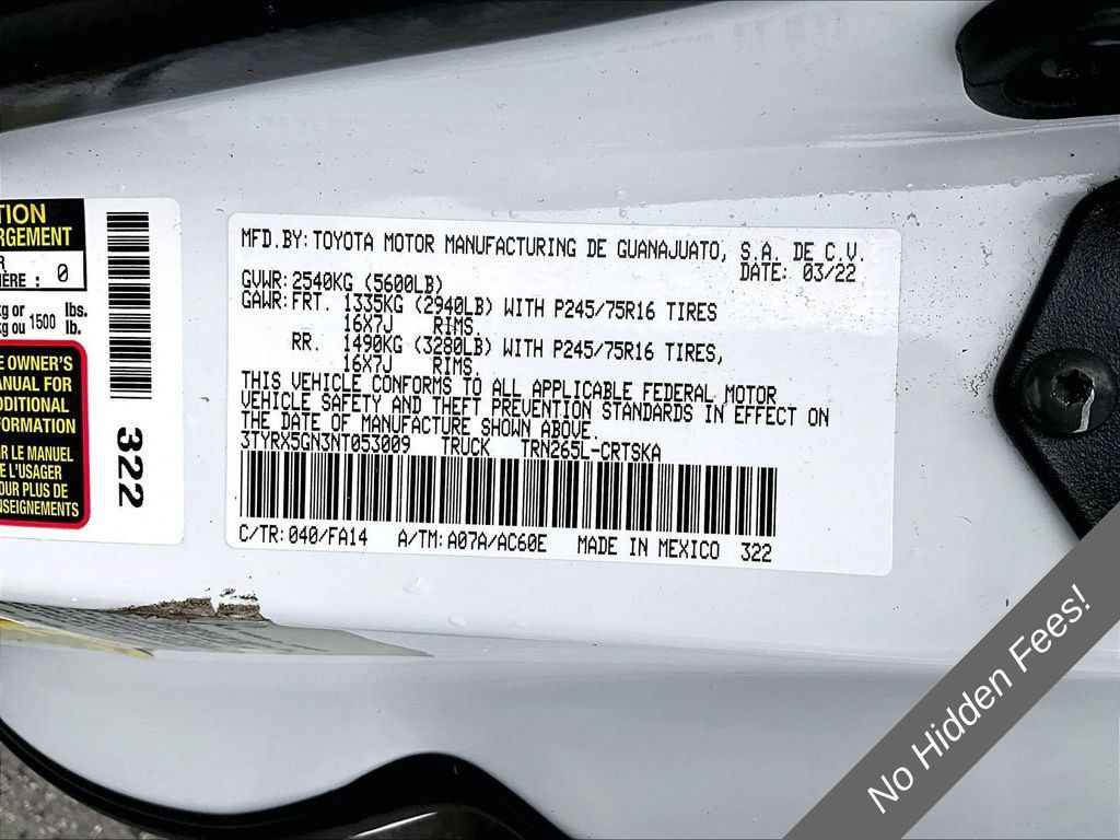 Used 2022 Toyota Tacoma SR RWD image 27