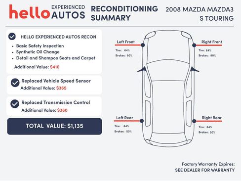 Used 2008 MAZDA MAZDA3 s Touring image 3