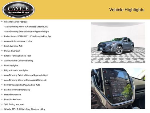 Certified 2024 Subaru Crosstrek 2.5i Limited w/ Crosstrek Mirror Package AWD/4WD image 4