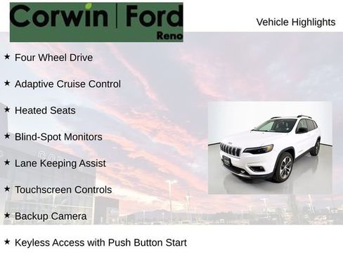 Used 2022 Jeep Cherokee Limited w/ Elite Package image 8