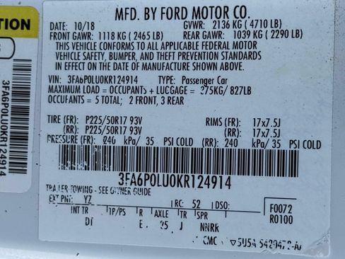 Used 2019 Ford Fusion SE FWD image 38