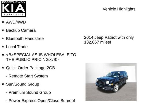 Used 2014 Jeep Patriot Latitude w/ Sun/Sound Group AWD/4WD image 7