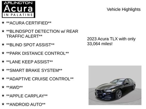 Certified 2023 Acura TLX SH-AWD w/ A-SPEC Pkg image 7