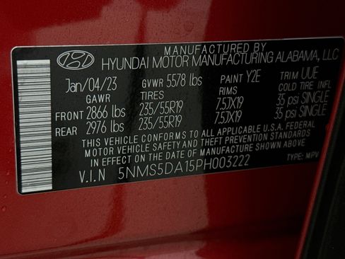 Used 2023 Hyundai Santa Fe Limited AWD/4WD image 21