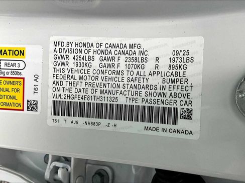 New 2026 Honda Civic Sport Touring image 14