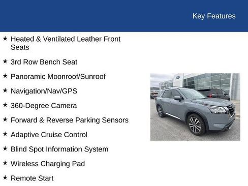 Used 2022 Nissan Pathfinder Platinum w/ Cargo Package image 10