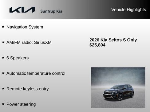 Used 2026 Kia Seltos S FWD image 8