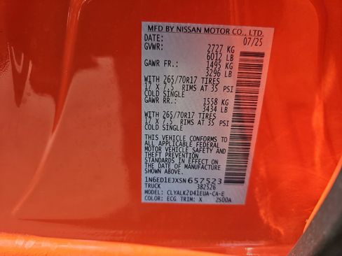 Used 2025 Nissan Frontier Pro-X w/ Pro Convenience Package image 33