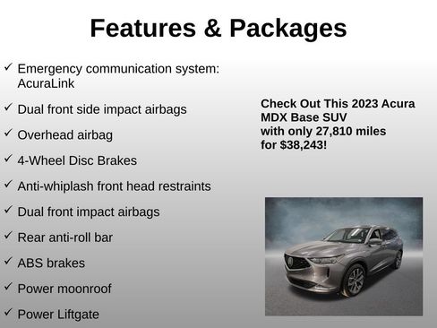 Used 2023 Acura MDX SH-AWD w/ Technology Package image 20
