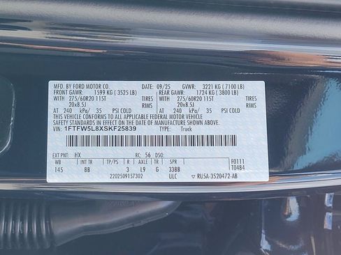 New 2025 Ford F150 Lariat w/ Equipment Group 501A Mid image 12