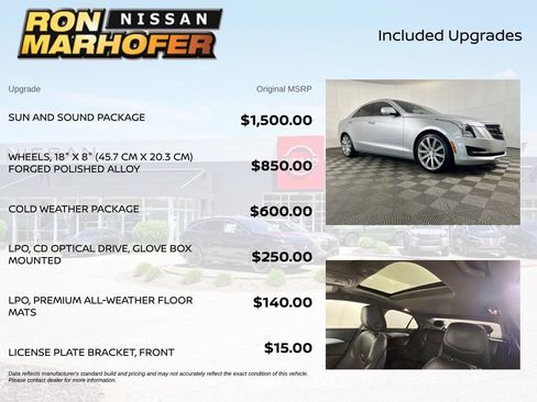 Used 2016 Cadillac ATS Luxury w/ Sun And Sound Package AWD/4WD image 6