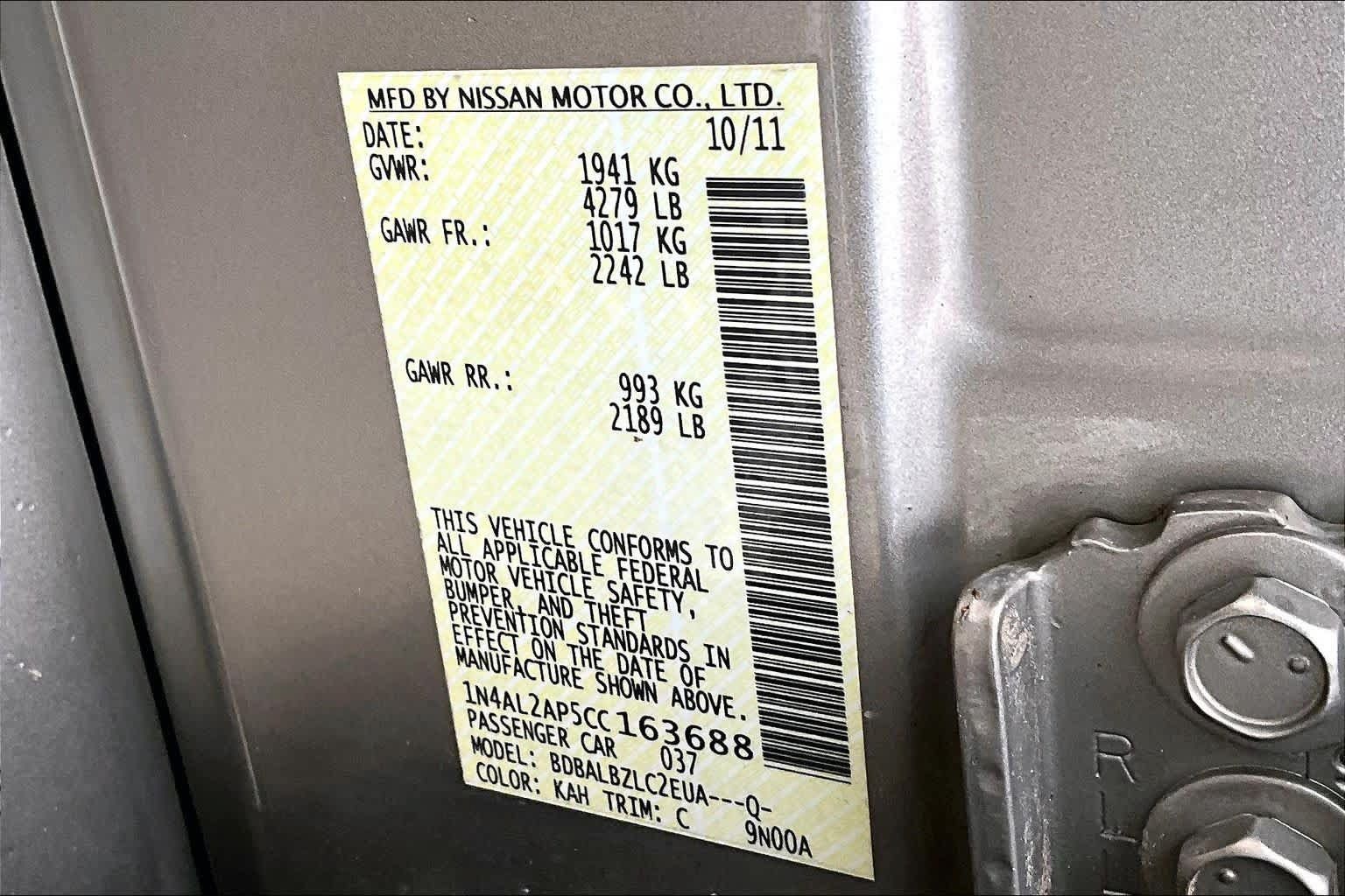 Used 2012 Nissan Altima 2.5 S FWD image 34