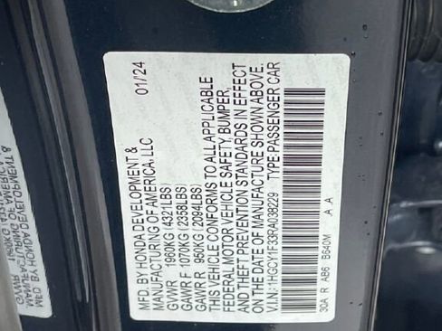 Used 2024 Honda Accord EX image 37