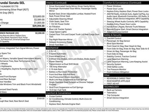 Used 2021 Hyundai Sonata SEL w/ Convenience Package FWD image 40