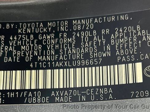 Used 2020 Toyota Camry LE FWD image 30