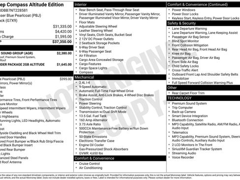 Used 2022 Jeep Compass Latitude w/ Sun and Sound Group AWD/4WD image 4