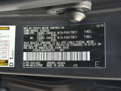 Used 2016 Toyota 4Runner SR5 Premium AWD/4WD image 37