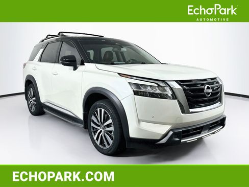 Used 2022 Nissan Pathfinder Platinum w/ Cargo Package FWD image 1