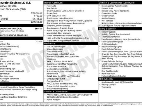 Used 2020 Chevrolet Equinox LS w/ LS Convenience Package FWD image 6
