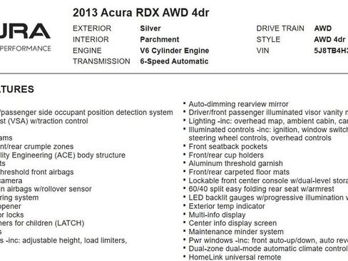 Used 2013 Acura RDX AWD image 17