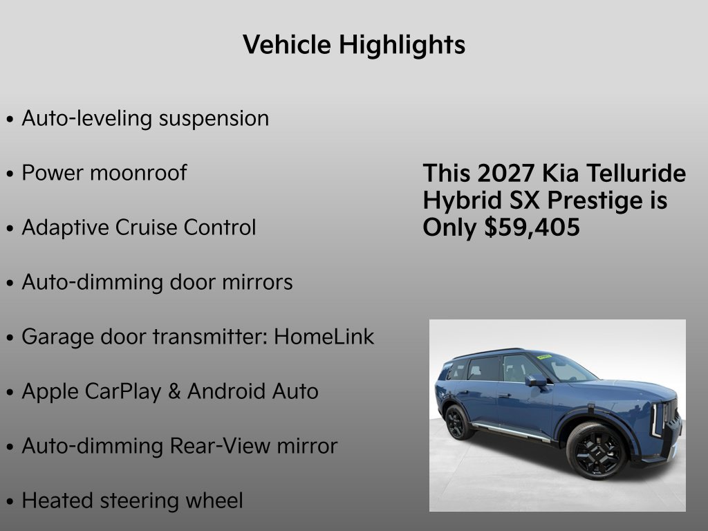 New 2027 Kia Telluride SX Prestige w/ Towing Package AWD/4WD image 36