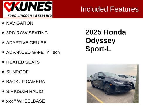 Used 2025 Honda Odyssey Sport-L image 2