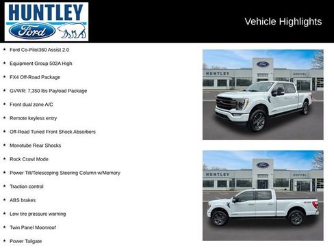 Certified 2023 Ford F150 Lariat w/ Equipment Group 502A High AWD/4WD image 2