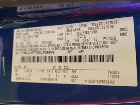 Used 2019 Ford Escape S image 33