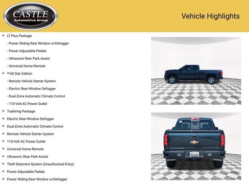 Used 2017 Chevrolet Silverado 1500 LT w/ All Star Edition AWD/4WD image 3