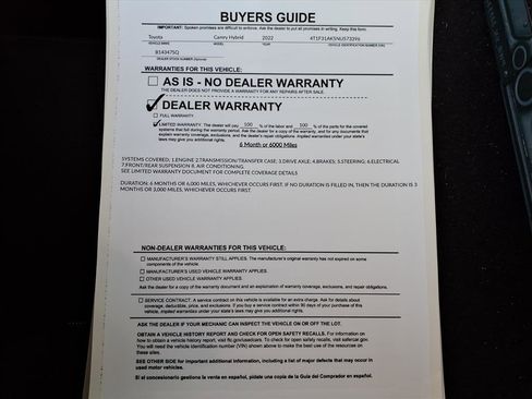 Used 2022 Toyota Camry XLE image 38