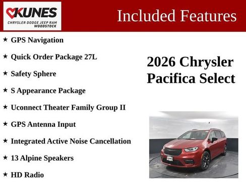 New 2026 Chrysler Pacifica Select image 3