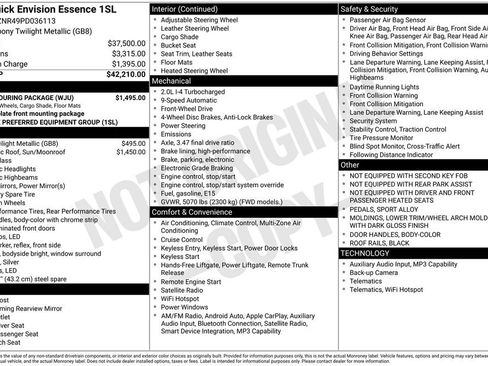 Used 2023 Buick Envision Essence w/ Sport Touring Package FWD image 5