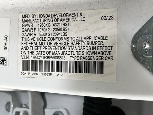 Used 2023 Honda Accord EX image 30