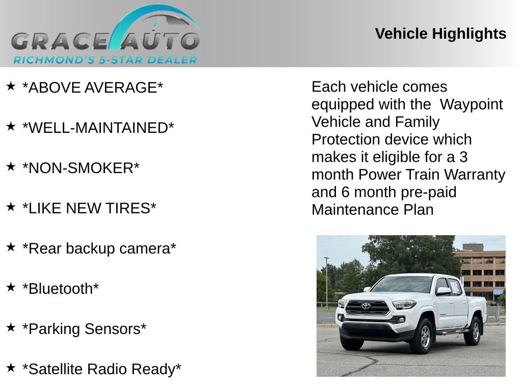 Used 2016 Toyota Tacoma SR5 w/ Towing Package RWD image 2