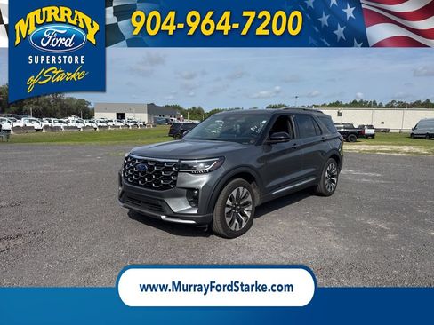Certified 2025 Ford Explorer Platinum w/ LUX Leather Package AWD/4WD image 1