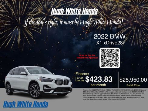 Used 2022 BMW X1 xDrive28i w/ Convenience Package AWD/4WD image 3