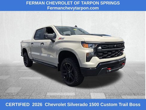 Certified 2026 Chevrolet Silverado 1500 Custom Trail Boss AWD/4WD image 1