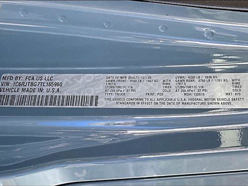 New 2026 Jeep Gladiator Rubicon AWD/4WD image 12