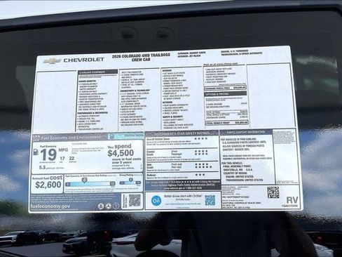 New 2026 Chevrolet Colorado Trail Boss AWD/4WD image 15