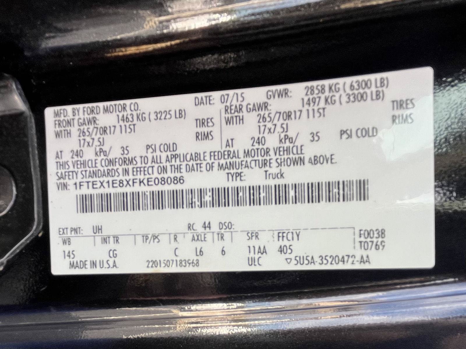 Used 2015 Ford F150 XL w/ Equipment Group 101A Mid AWD/4WD image 33