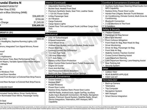 New 2026 Hyundai Elantra N Base image 22