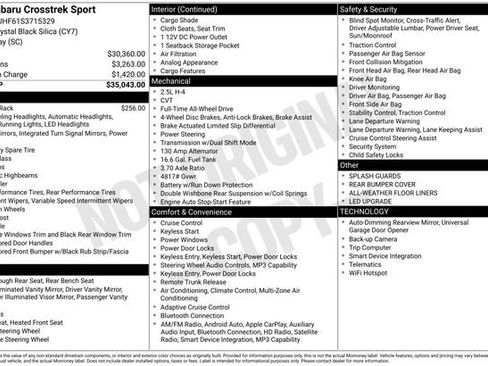 Certified 2025 Subaru Crosstrek 2.5i Sport AWD/4WD image 26