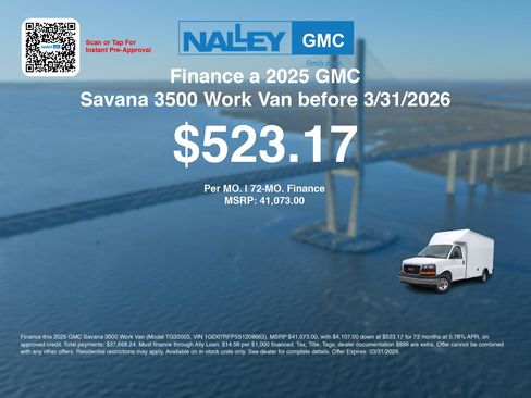 New 2025 GMC Savana 3500 w/ Power Convenience Package image 6