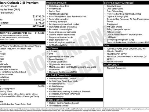 Used 2012 Subaru Outback 2.5i Premium image 2