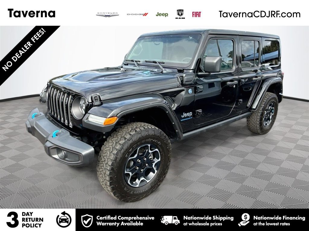Used 2023 Jeep Wrangler Unlimited Rubicon 4xe w/ Cold Weather Group AWD/4WD image 1