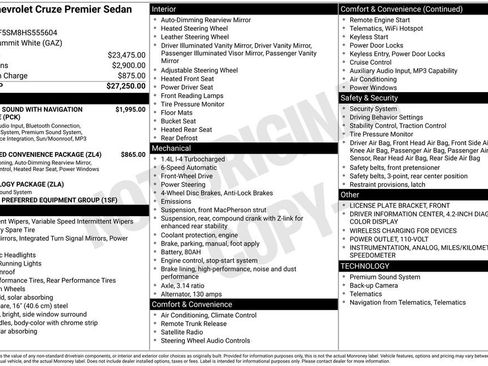 Used 2017 Chevrolet Cruze Premier FWD image 3