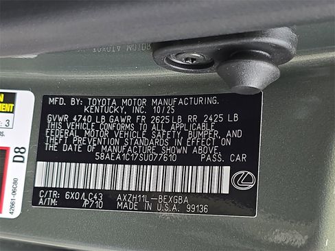 New 2025 Lexus ES 300h w/ Luxury Package image 36