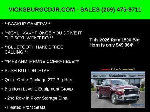 New 2026 RAM 1500 Big Horn image 5